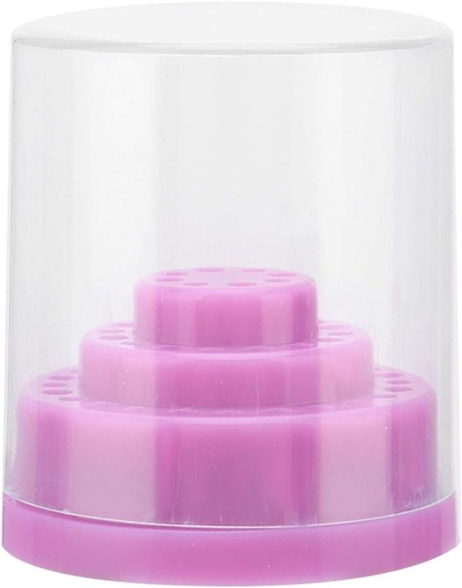 Nail Drill Bits Organizer met 48 Gaten, Stofdichte Houder voor Manicure Gereedschap en Bits