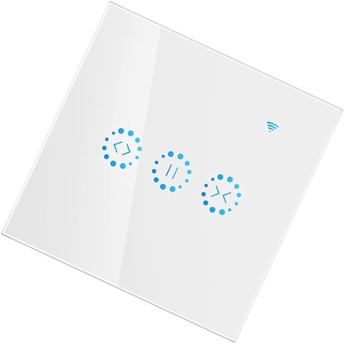 Slimme WiFi Raamdecoratie Schakelaar met Touch Paneel, Voor Gordijnen, Jaloezieën en Rolluiken, Stemcontrole en Timerfunctie