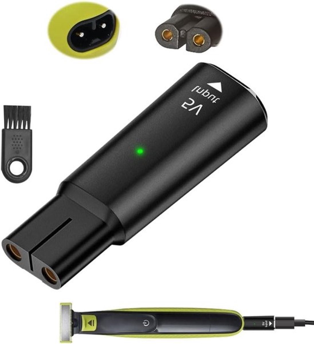 Oplader converter voor 5V scheerapparaten, USB-C Type-C voedingsadapter voor One Blade en meer modellen