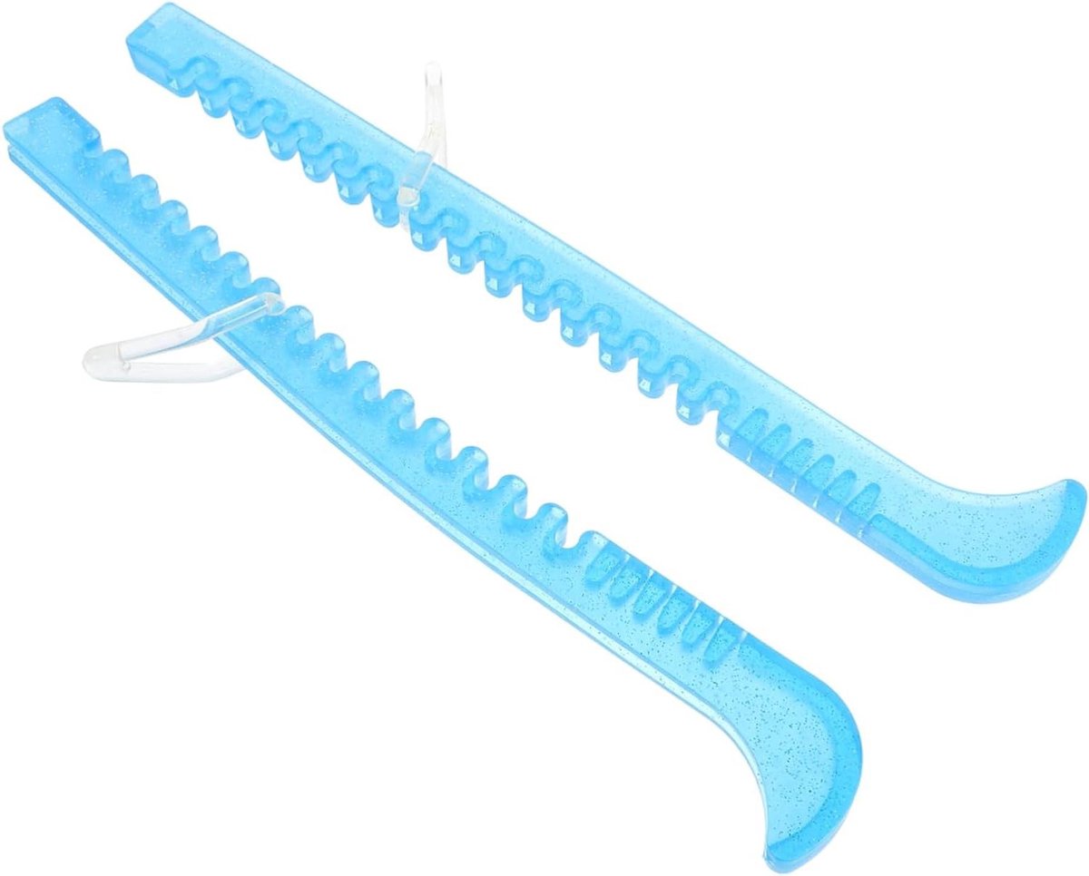 Schaatsbeschermers - Hoezen schaatsen - Schaatsen vervoeren - Flexibel materiaal - 33.5 cm - Hemelsblauw