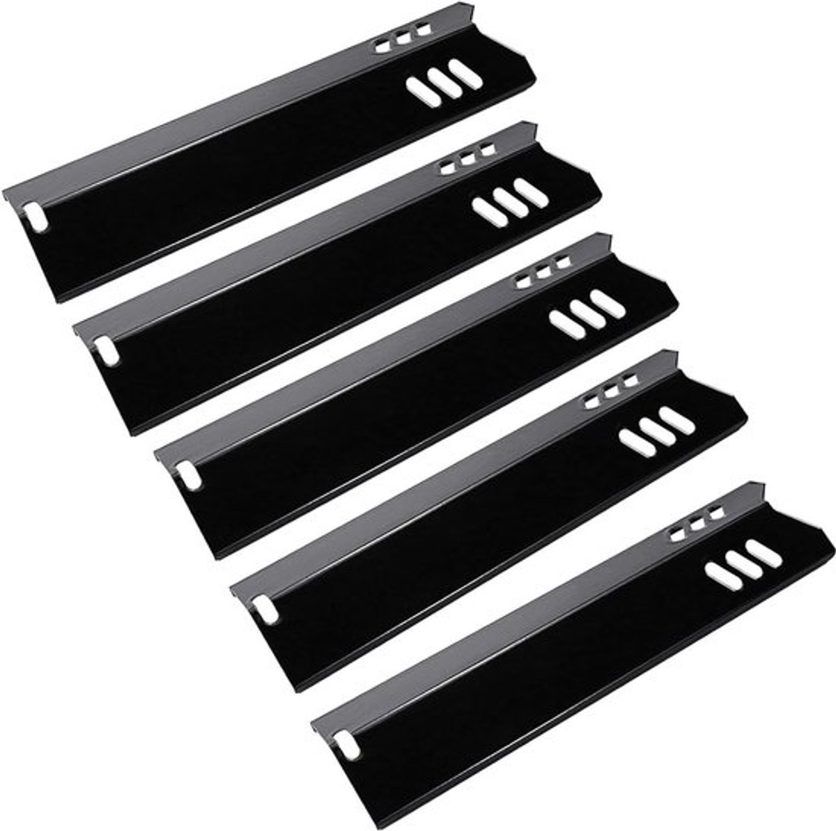 Vervangingsset van 5 Porselein Staal Warmteplaten voor Gasgrills - Geschikt voor Diverse Modellen, Duurzaam en Efficiënt