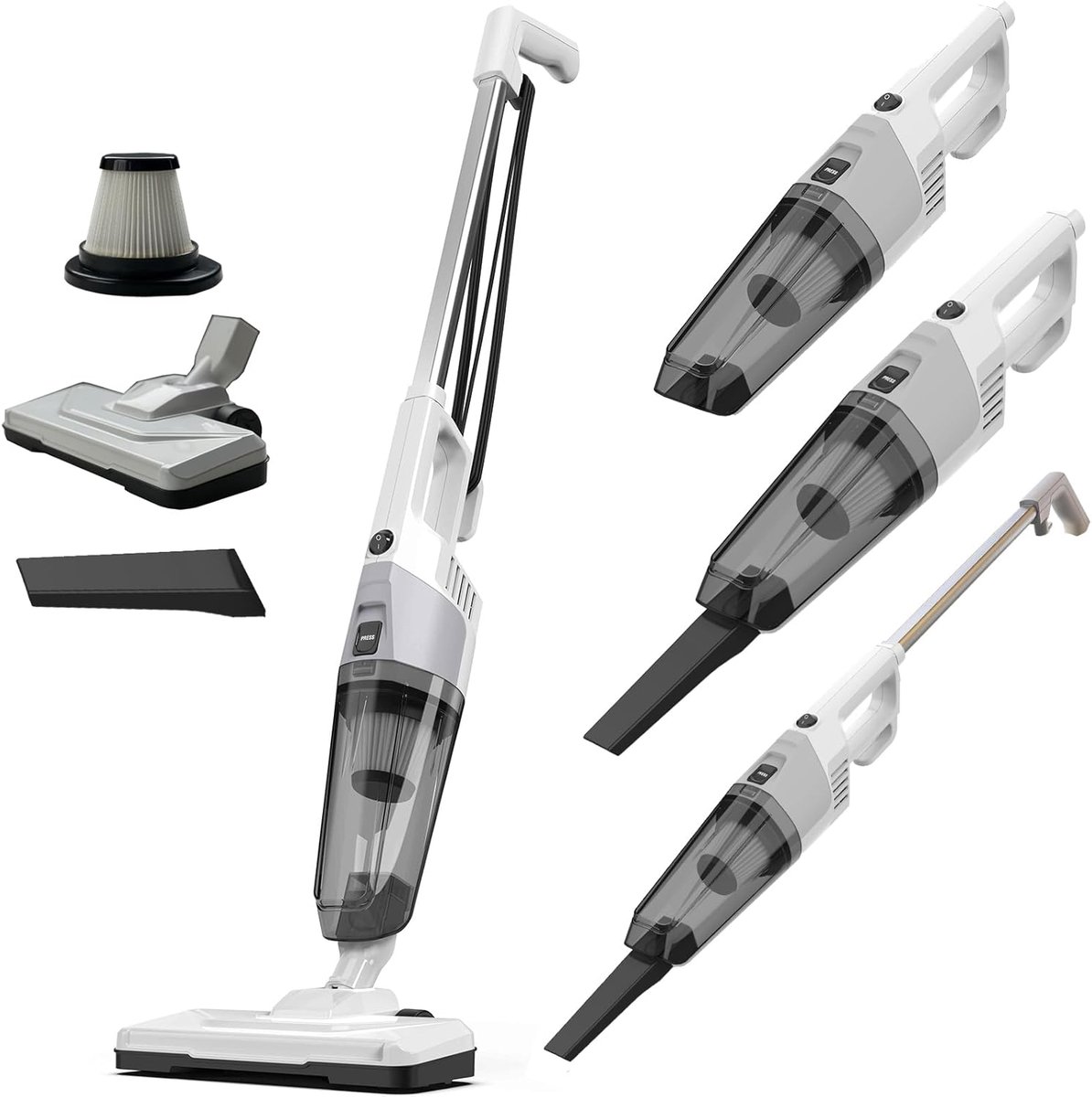 Stofzuiger 2-in-1 - Cycloon Technologie - HEPA Filter - Krachtige zuigkracht voor een schoon huis - ShopVlot