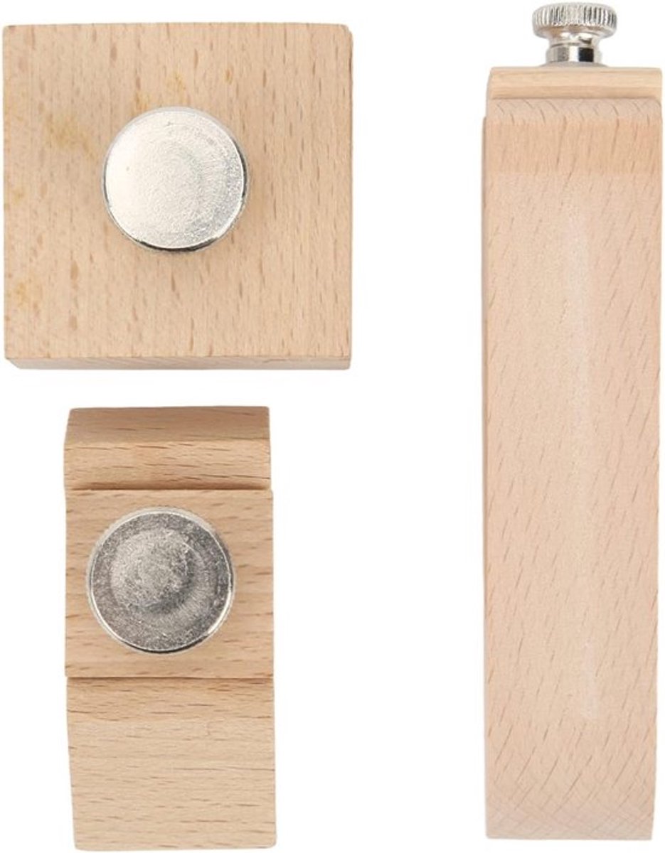 3-delige Houten Schuurblok Set voor Interieur Polijsten, Handmatig Schuren en Afwerken