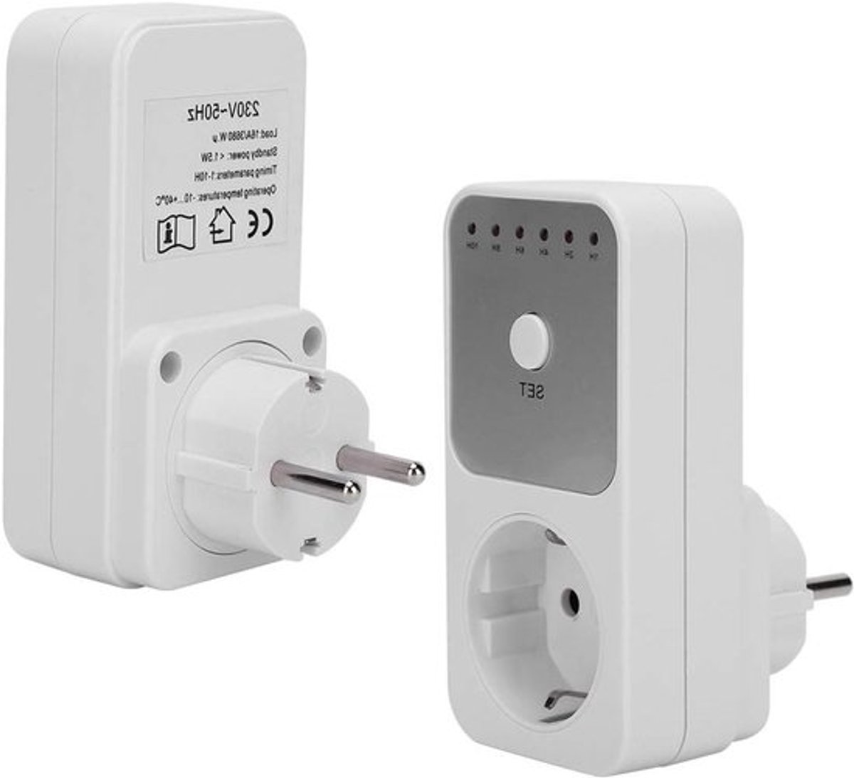 Afteltimer Schakelaar 230V - Energiezuinige Plug-In Timer voor Elektrische Apparaten met Nauwkeurige Afstelling en Gebruiksvriendelijke Bediening