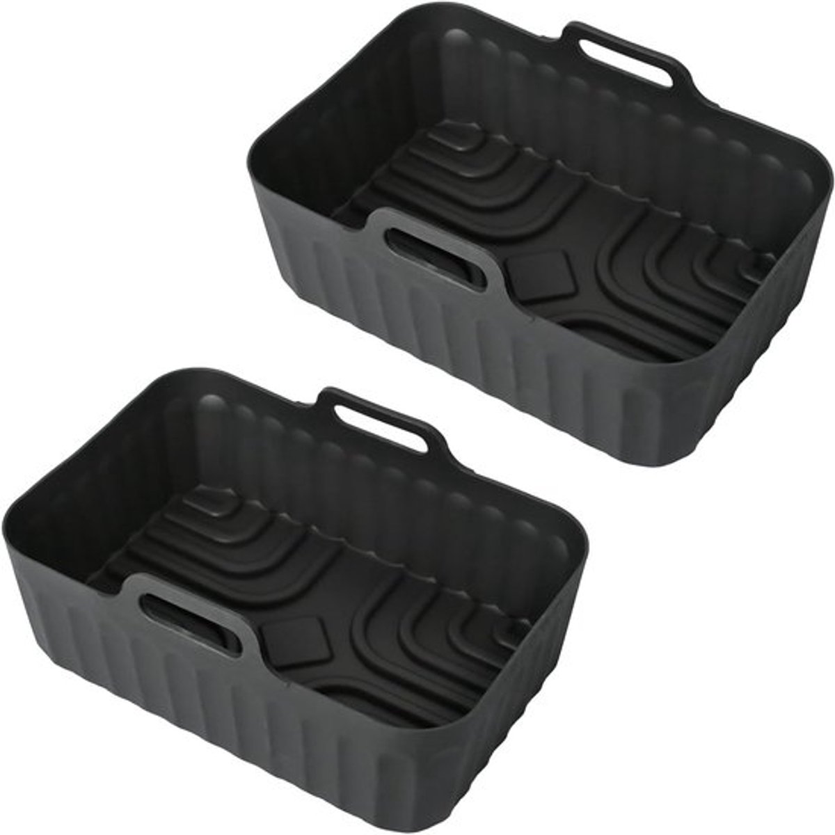 Set van 2 Siliconen Mallen voor Airfryer, Geschikt voor 8.5L Modellen, Voedselbestendig, 220°C, 21x15x9cm, Bakaccessoires, Koken zonder olie, Gezond bakken
