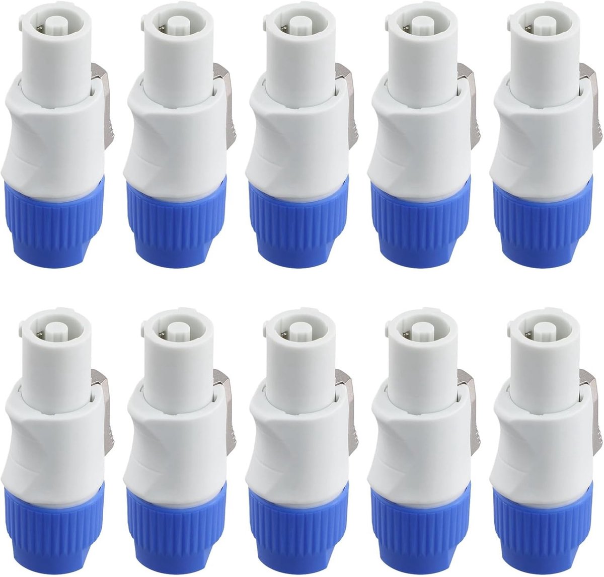 10 Stuks 3-Pin Male Powercon Connector voor Beam Light en Stage Light - Signaalinvoer en Voeding