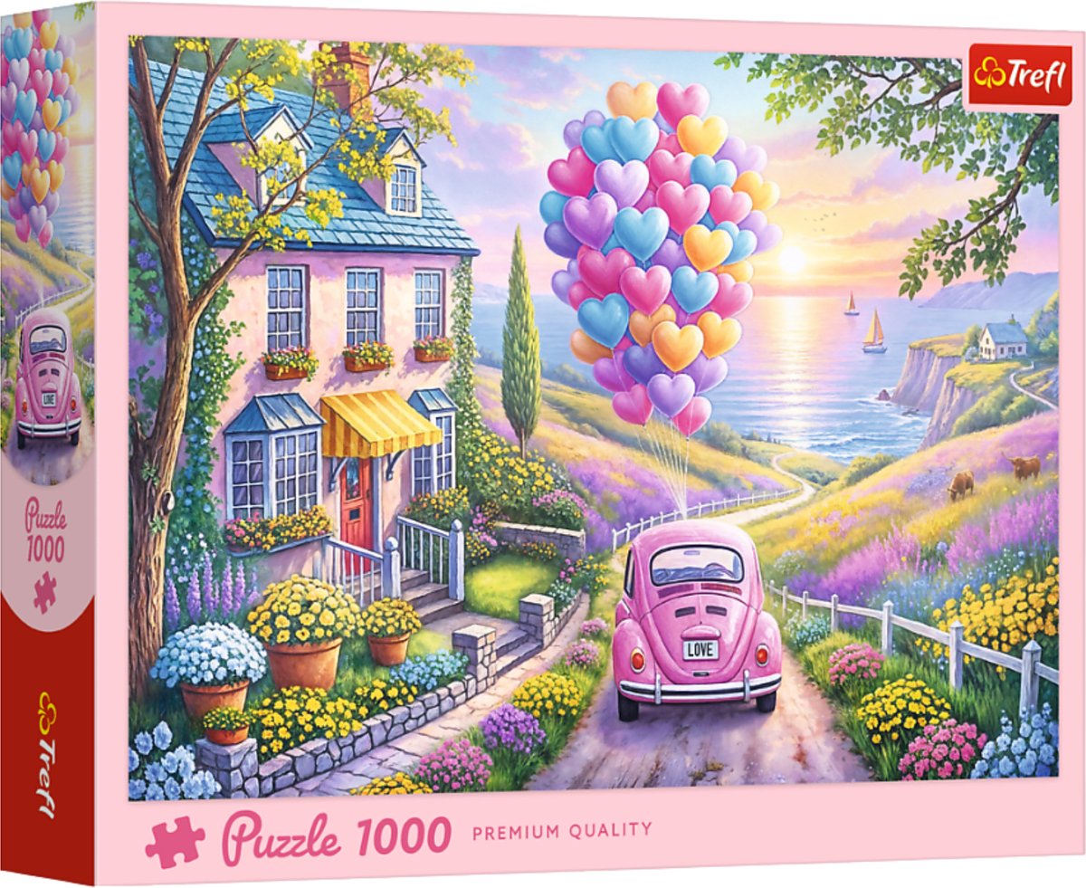 Puzzel - 1000 – Romantische rit - Romantyczna Przejażdżka – Trefl 10971