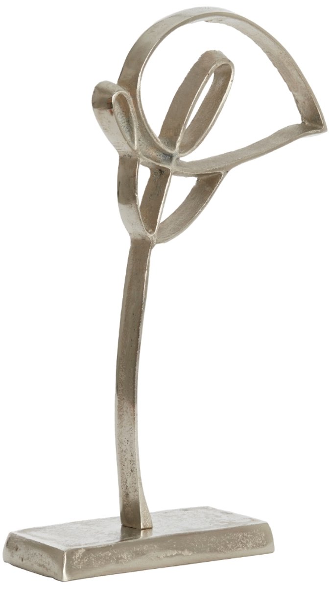 Light & Living Calla Beeld Nikkelkleurig 38 Cm