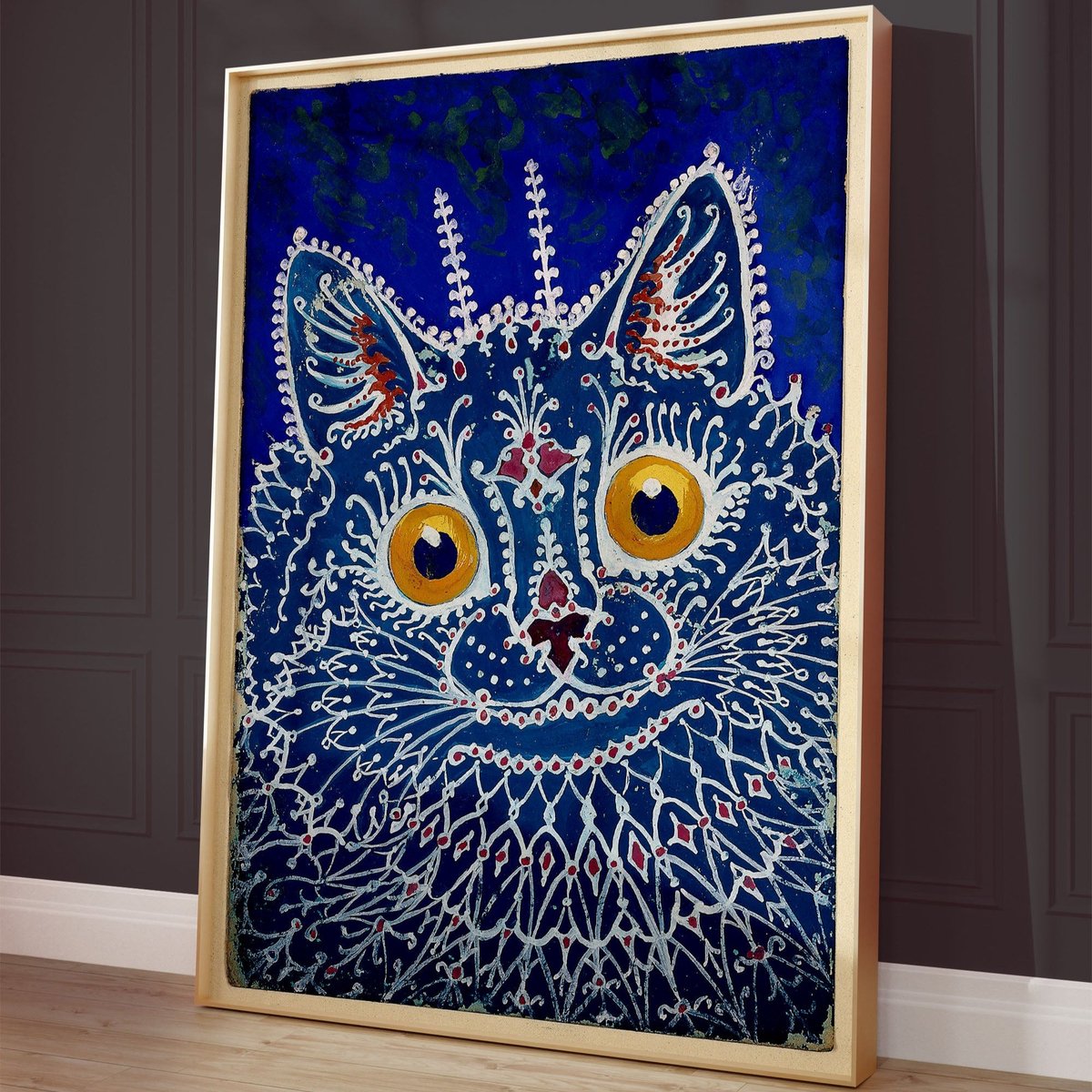 Kattenposter, psychedelische print A3 | 29,7 x 42 cm