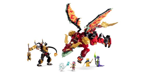 LEGO NINJAGO Wyldfyre's Transformerende Drakenmecha Draak