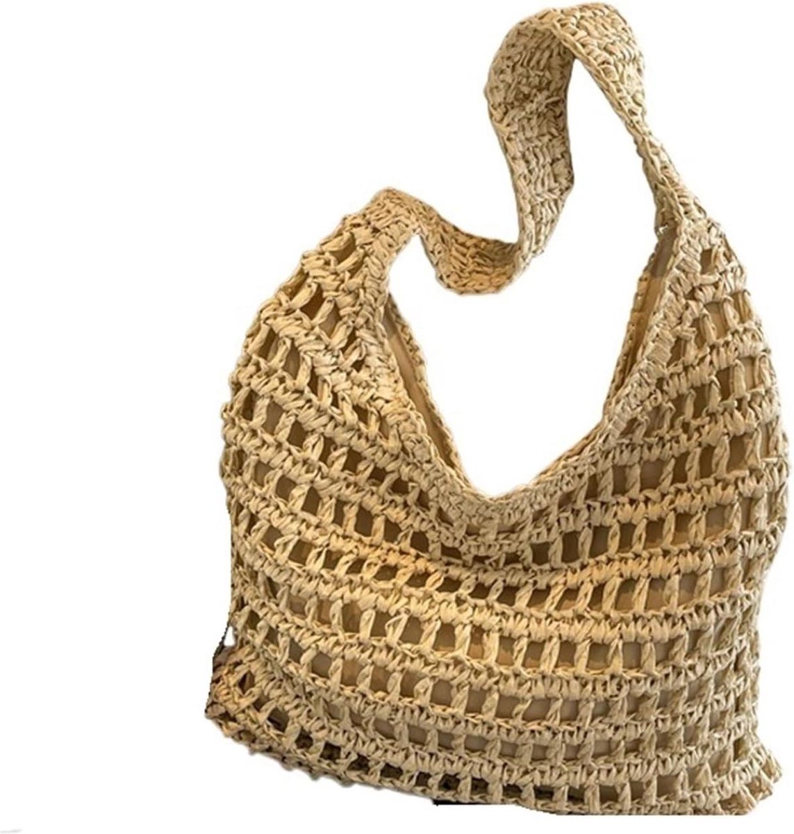 Crochet Strandtas - Strandtas Vrouwen - Dagelijks Gebruik - Bloemen Haakpatroon - 1 x 1 x 1 cm - Niet gespecificeerd