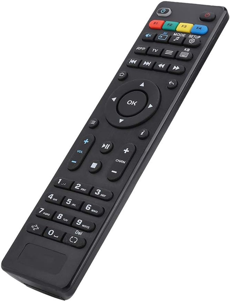 SnelShoppen - Moxi Box Vervangende Afstandsbediening - ABS TV Afstandsbediening voor Mag255 - Grote Knoppen, Multifunctioneel, Laag Energieverbruik, C