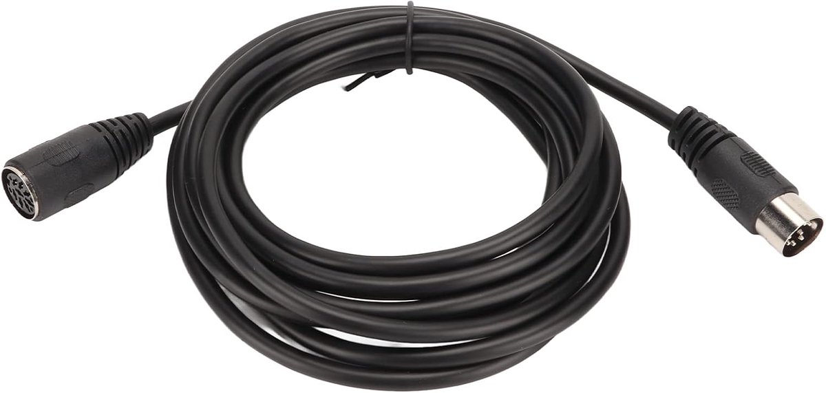 SnelShoppen - 8-Pin DIN Adapterkabel, Grote DIN 8 Pin Mannelijk Naar Vrouwelijk Speaker Geluidsverlengkabel, 3 Meter, Duurzaam en Flexibel