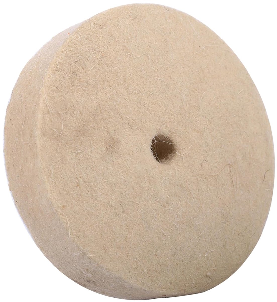 SnelShoppen - Polissage 75mm, 1 stuk 100x25mm Beige Polijstwiel, Wol en Vilt Polijstschijf voor Metaal, Goud, Zilver, Hout, Glas, Plastic en Meer
