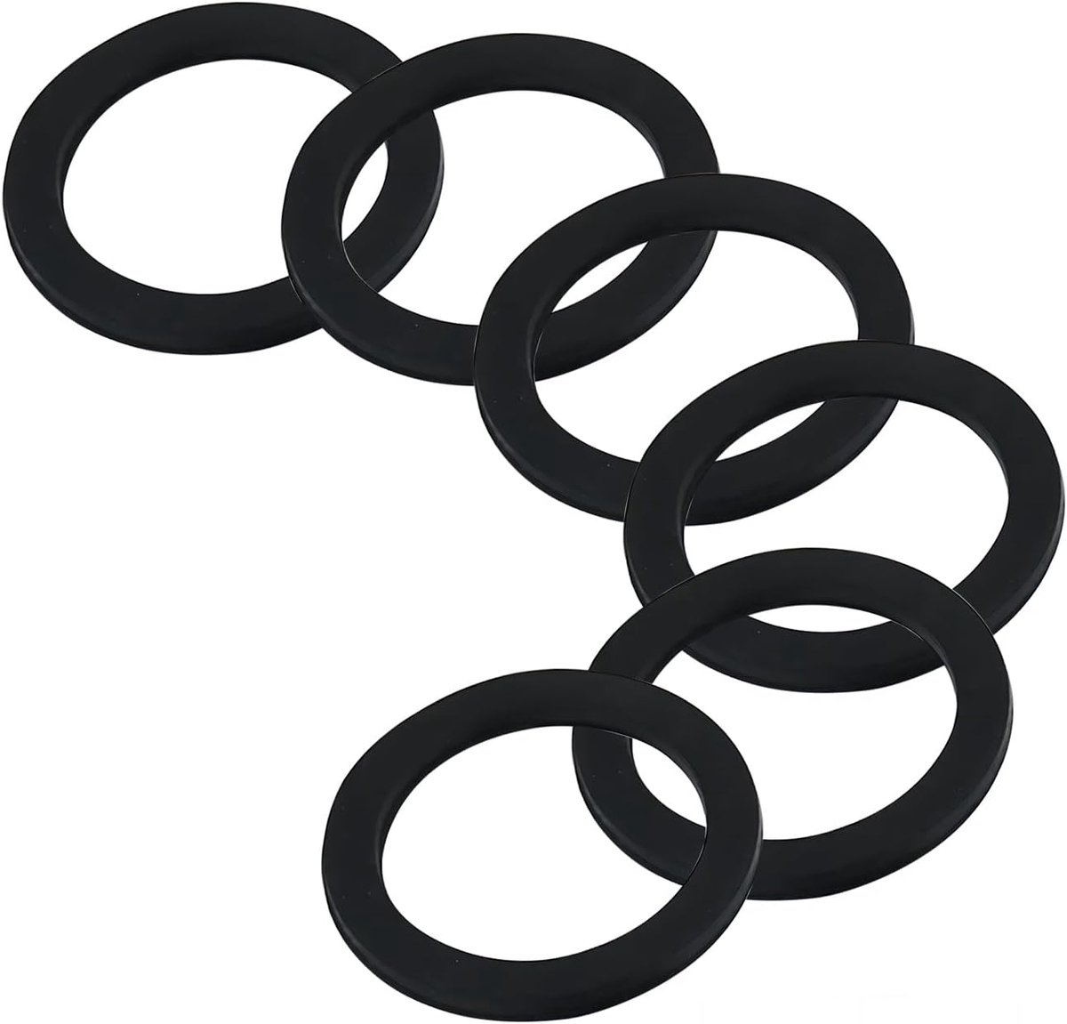 SnelShoppen - 6 Stuks O-ring Sealing Rubber, Keukenafvoer, Klikrubberafsluiting, Sealing Ring, Vervangingsringen, Buitenmaat 55mm, Binnenmaat 41mm, Du