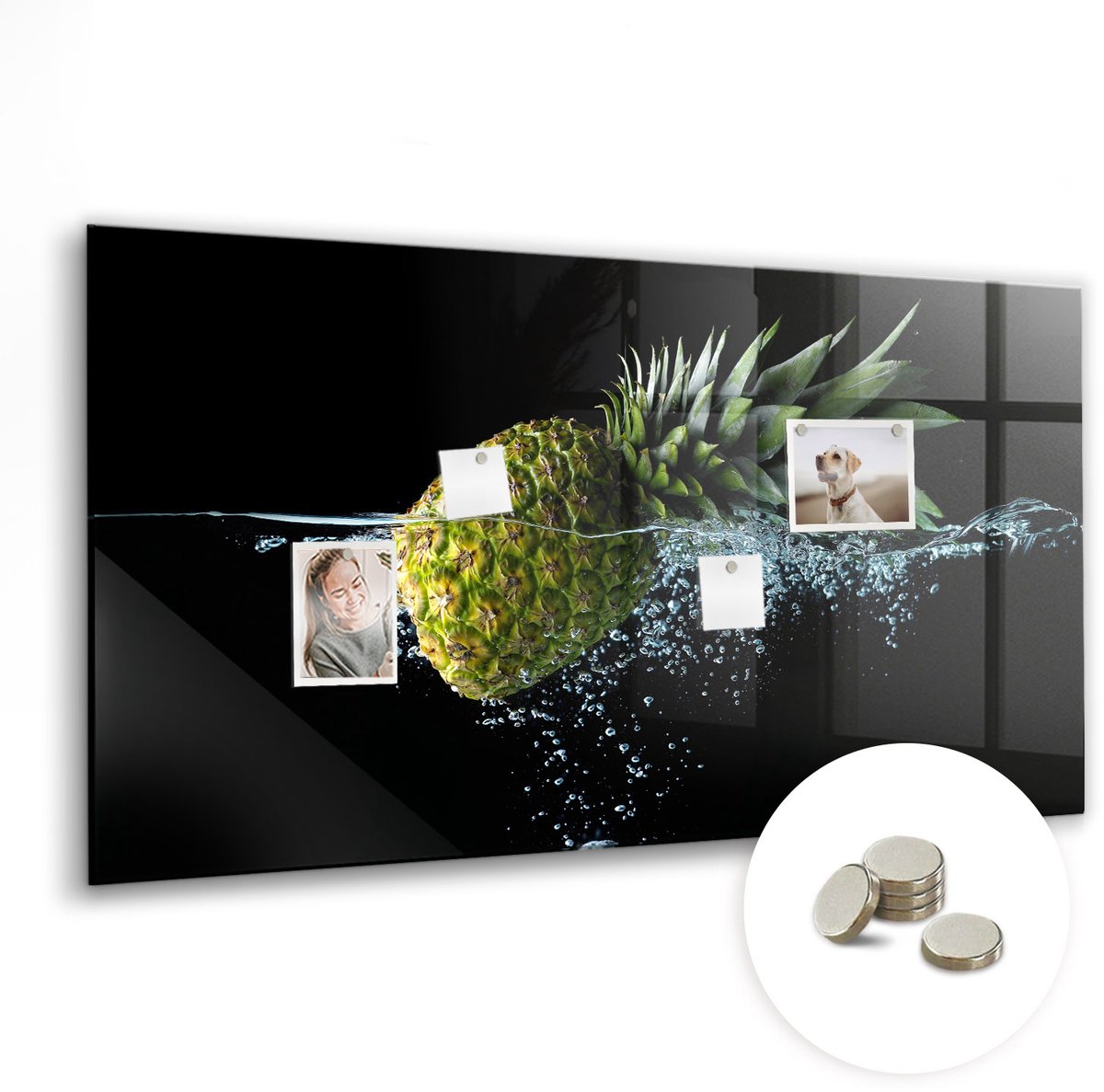 Coloray Glazen Magneetbord - Magnetisch Bord Zonsopgang in het veld - 120x60 cm - Groente Magneetbord - Magnetic Board - Wanddecoratie