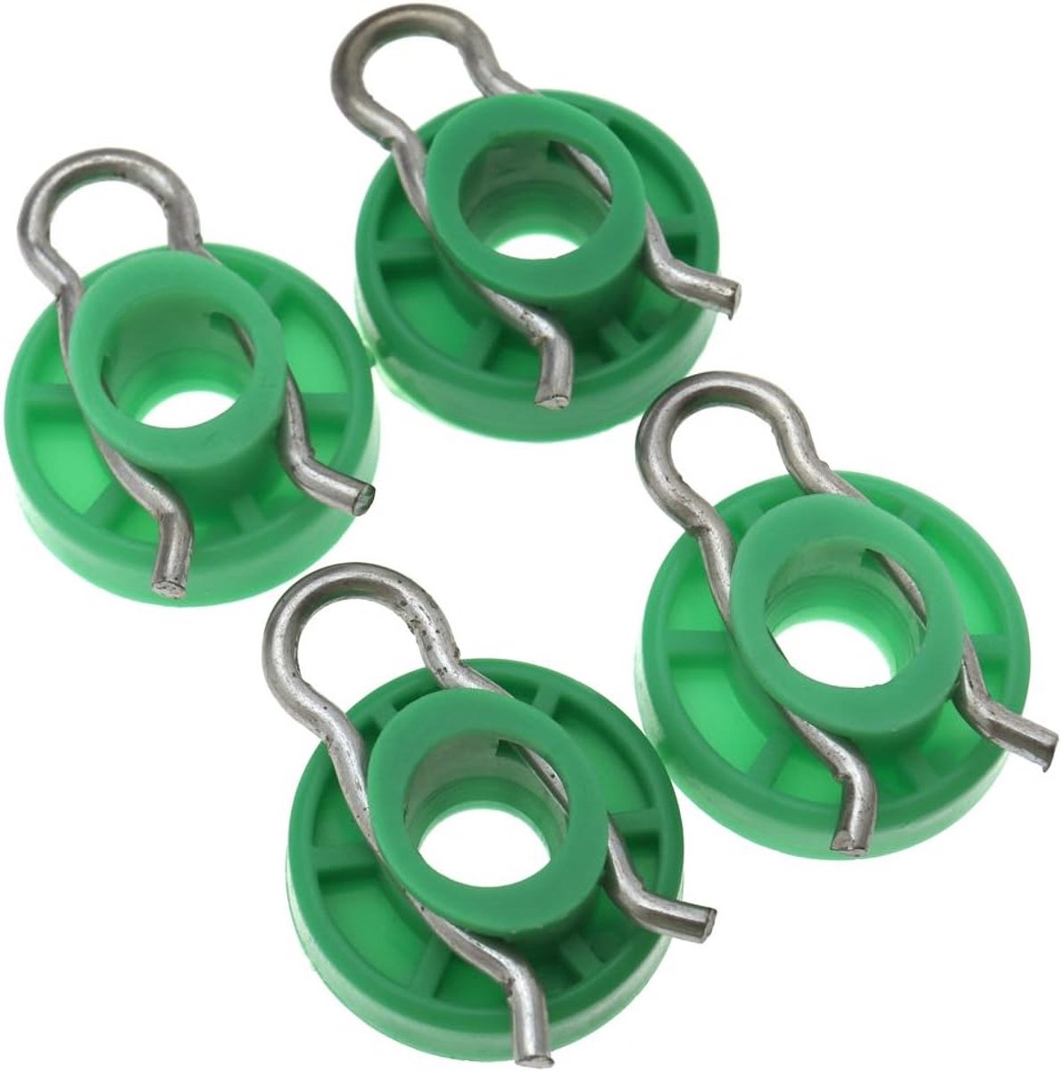 SnelShoppen - 4X Raamregulator Roller voor Volvo 850, S70, V70/V70XC 1992-2000 - Kunststof, Groene Bevestigingsclips, Vervangingsonderdelen voor Zijra