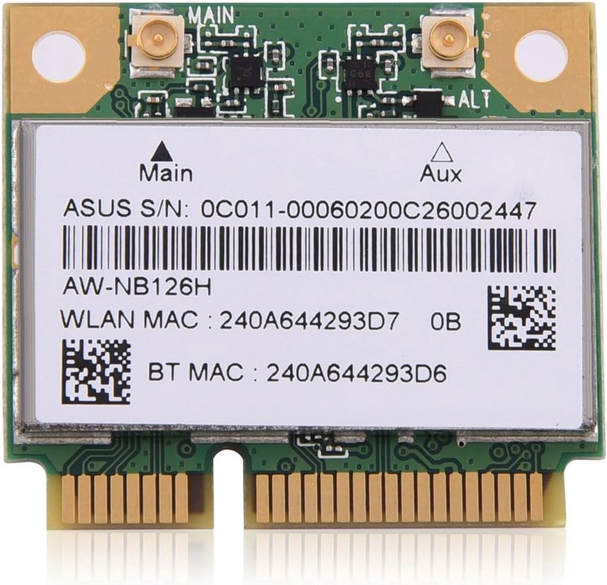SnelShoppen - Draadloze Kaart, Mini Bluetooth WIFI 2 in 1 Kaart, 2.4G Draadloze Kaart voor Mini PCI-E Slot, Krachtige Interne Computer Netwerkkaart vo