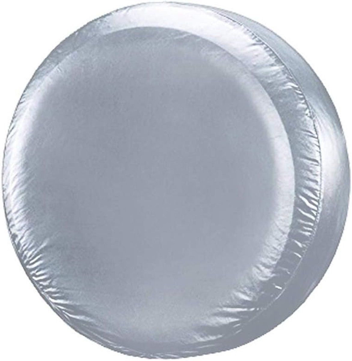 SnelShoppen - Universele 18 Inch Zilveren Reservewielcover - Voor Alle Diameter (82cm-84cm) Auto, Trailer, Caravan, SUV, Waterdicht, UV-bestendig, PVC