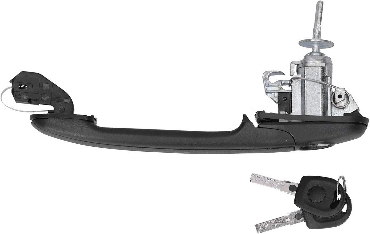 SnelShoppen - Carrosserie Deurgreep Aluminium Vervangingsdeel met Sleutel Links/Rechts 7M0837207B voor SEAT - Ergonomisch, Hoogwaardige Kwaliteit