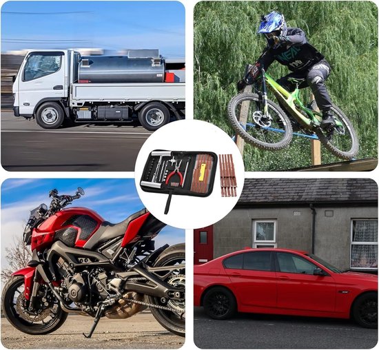Bandereparatieset - Wiel reparatie - Onderweg repareren - 61-delige set - Universeel - Niet gespecificeerd — afbeelding 2