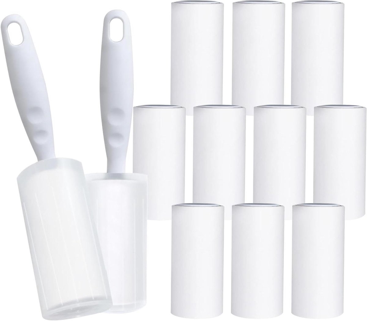 Pluisroller Set - Kledingroller - Kleding Reinigen - Extra Kleefkracht - 12 Rollen - Blauw