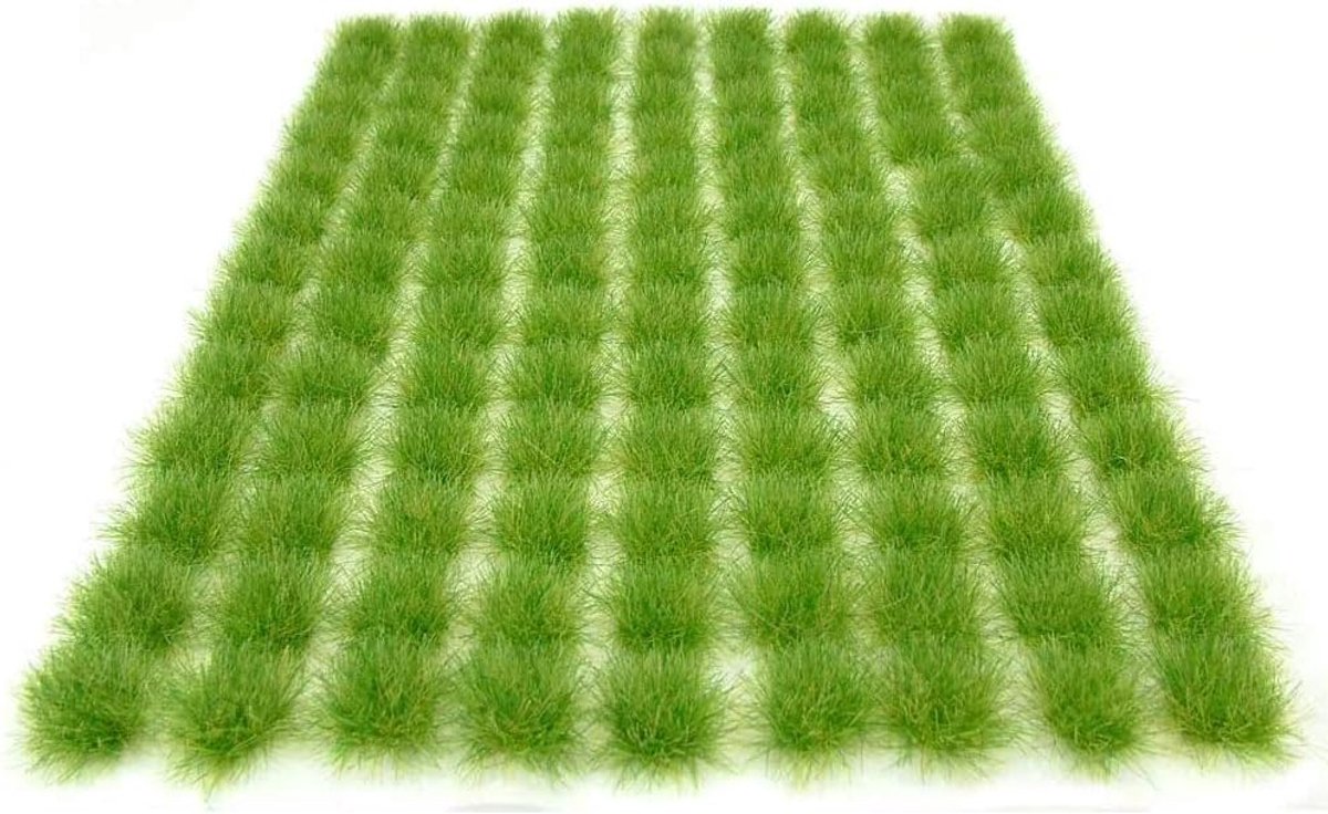 SnelShoppen - 98 stuks Statisch Gras Tuft 3mm Zelfklevend Kunstgras Modelbouw Terrrein Wargaming (Rood Bruin + Groen)