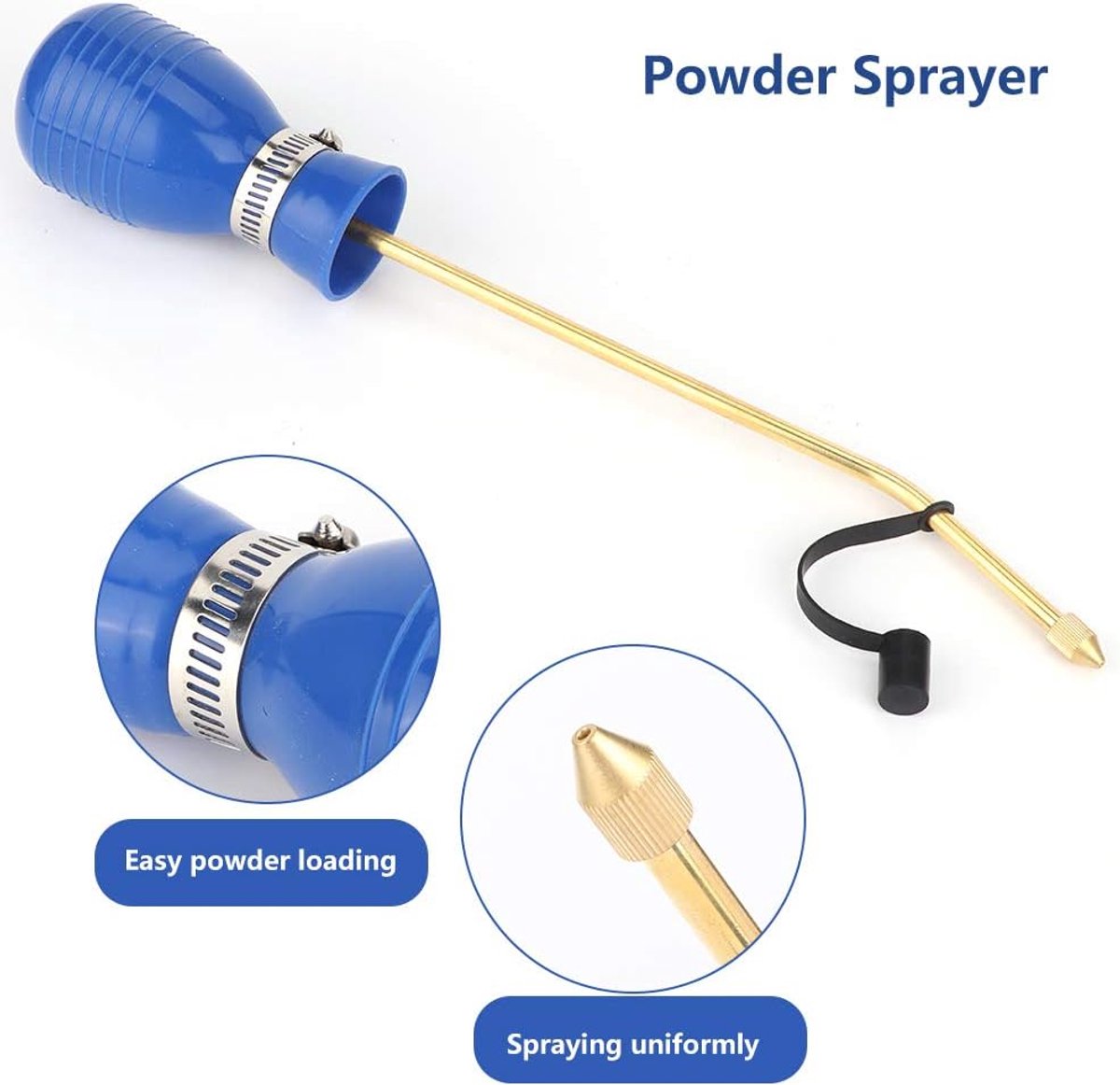 SnelShoppen - Copper Powder Sprayer Insektizidspender Handheld Insektizid Applicator voor Effectieve Termietenschädlingsbekämpfung met Breiter Sprühbe