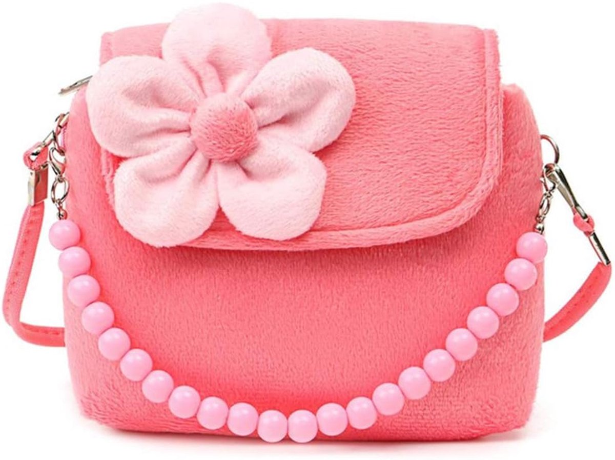 SnelShoppen - Schattige Handtassen voor Meisjes - Kleine Schoudertas - Crossbody Tas - Mini Mode Handtassen - Roze - Geschikt voor Kinderen en Peuters