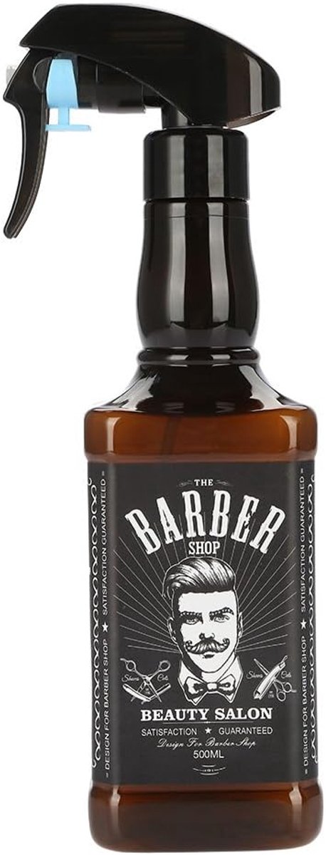 SnelShoppen - Haarstylingsprayfles, Water Spray Fles voor Kappers en Professionele Haar Salons, Bruin, Duurzaam Plastic, Comfortabele Grip, Fijne Mist