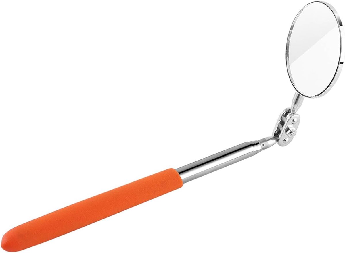 SnelShoppen - Telescopische Inspectiespiegel - Uitschuifbare Ronde Spiegel voor Monteurs - 600 mm - Handgereedschap voor Auto-Inspectie - Perfecte Ref