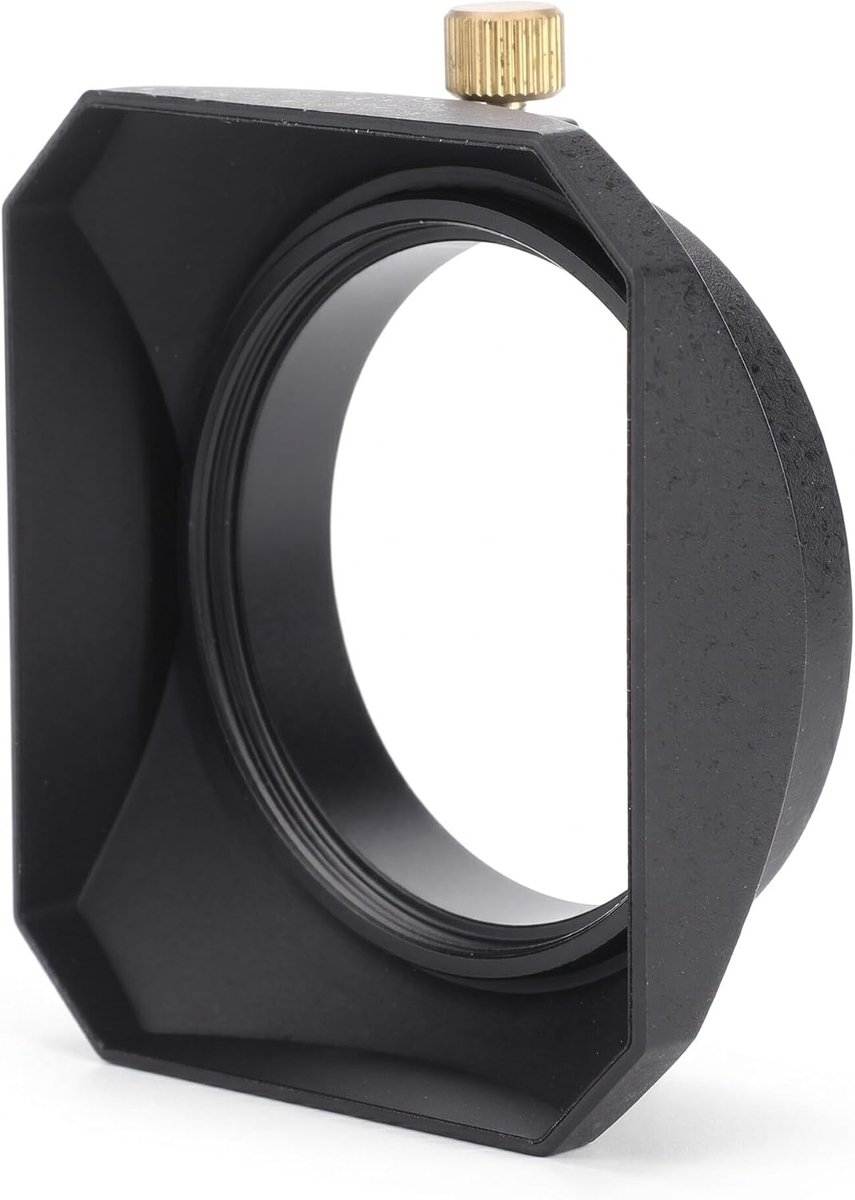 SnelShoppen - 49mm vierkante zonnescherm, camera lens beschermkap zonneschaduw voor DV camcorder digitale videocamera lensfilter of barrel draad