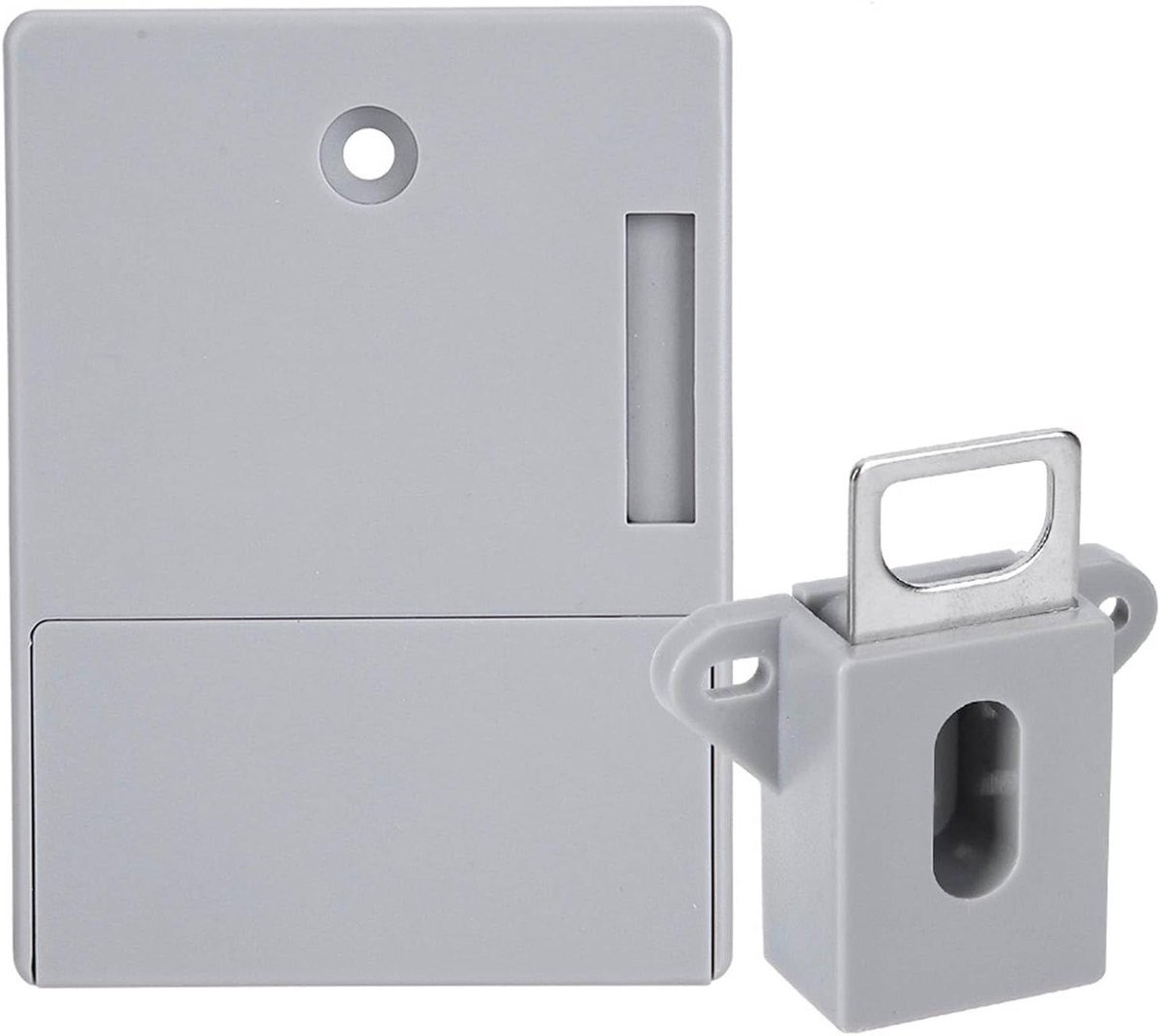 Elektronisch Kastslot - Slim Slot Meubelslot - Kasten Beveiligen - Gatvrij Ontwerp - 13 x 7 x 6 cm - Grijs