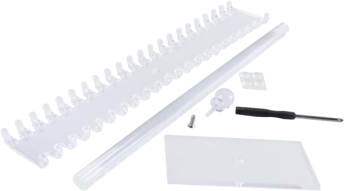 SnelShoppen - Sieradenstandaard Acryl Organizerhanger met 42 Transparante Haken voor Kettingen, Armbanden, Ringen, Horloges en Oorbellen - Ruimtebespa