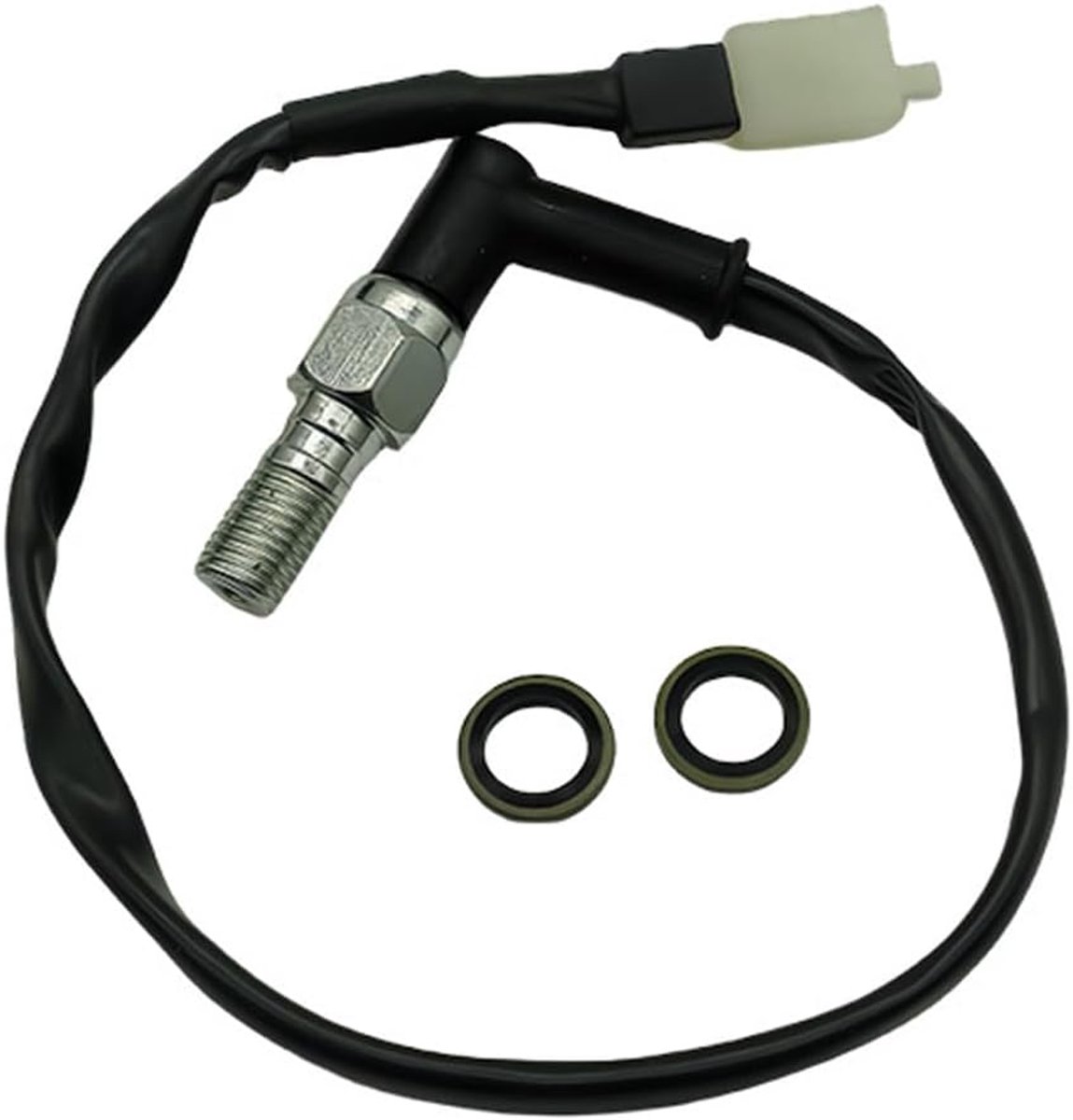 SnelShoppen - Hydraulische Remlichtschakelaar voor Elektrische Scooter Moped Motorfiets M10x1.25 Haak PL-UG Aansluiting, Voor Voor- en Achterrem