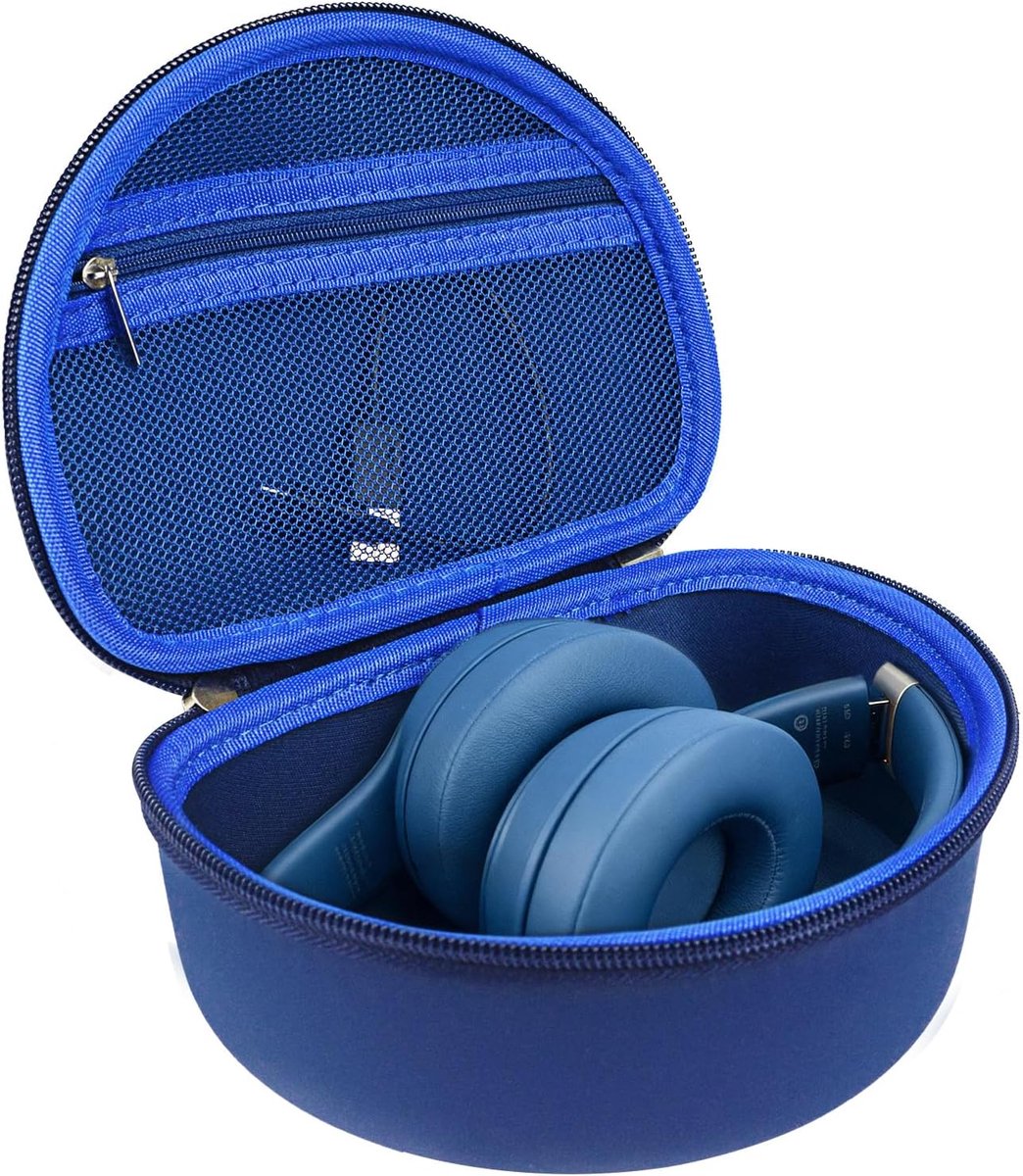 SnelShoppen - Opbergcase Geschikt voor Beats Hoofdtelefoons - Studio Pro/Solo Pro/Solo3/Solo2/Solo Wireless - Slate-Blauw - Bescherming tegen Stoten e