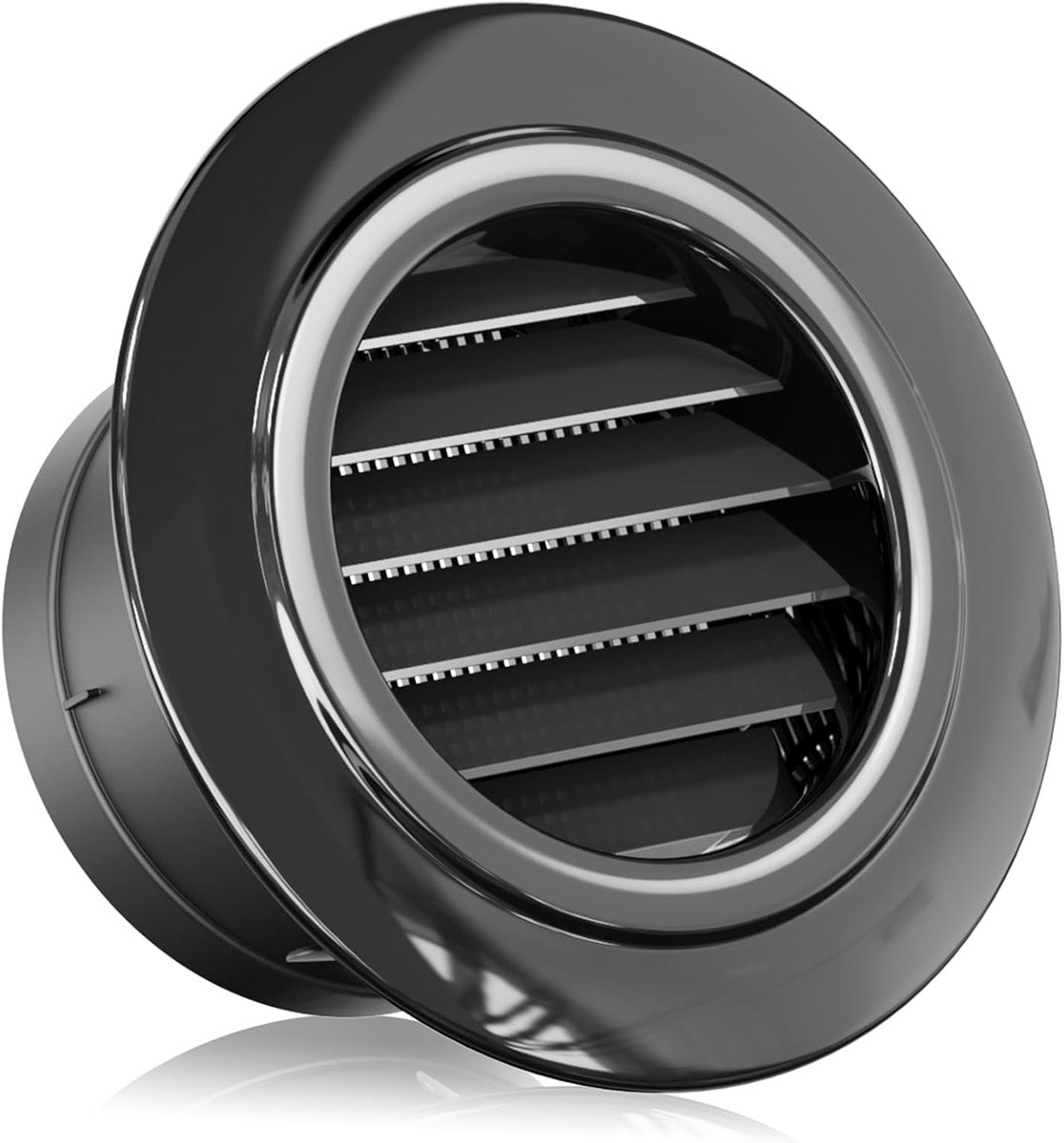 SnelShoppen - Ventilatierooster 105mm ABS Luchtventilatie Grille voor Binnen en Buiten, Ideaal voor Keuken, Badkamer, en Woonruimtes, Duurzaam en Weer
