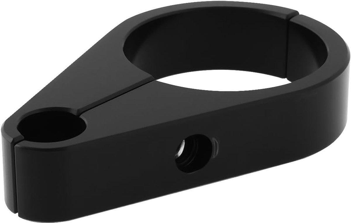 SnelShoppen - 1-1/4" (1,25") Handvat Frame Koppeling Kabel Klem 32mm Geschikt voor Motorfiets - Zwart Aluminium, Duurzaam en Corrosiebestendig