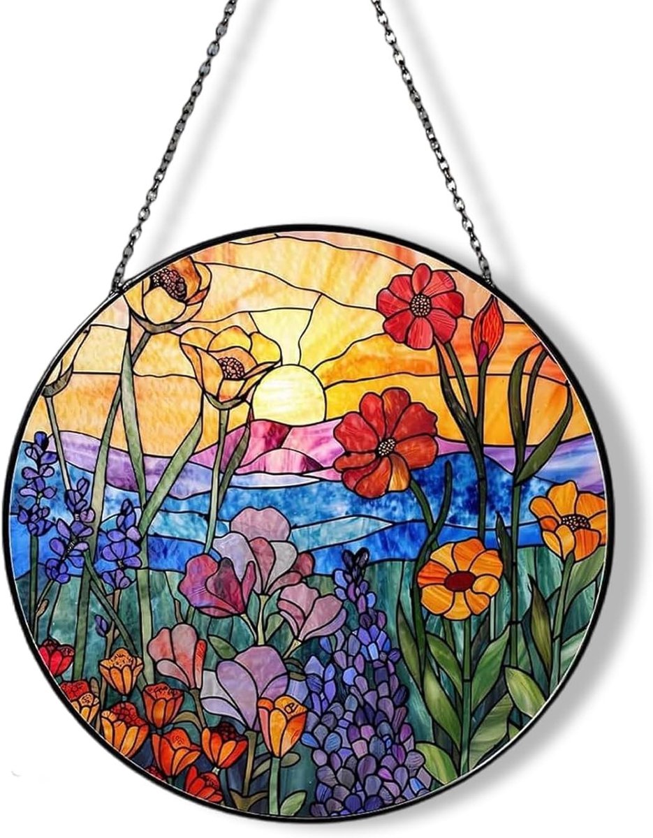 Acryl Hangdecoratie voor Raam - Kleurrijke Raamdecoratie voor Woonkamer en Tuin, Unieke Venster Sieraden