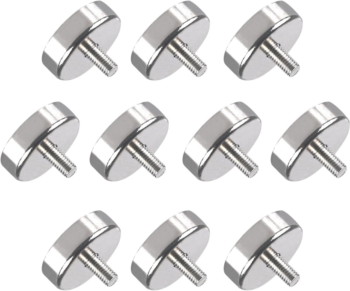SnelShoppen - Neodymium Magneten met M5 Draad, Potmagneten 25 mm, Krachtige Magneten tot 24 kg Trekvermogen, Ideaal Voor Gebruik in Huis, Werkplaats e