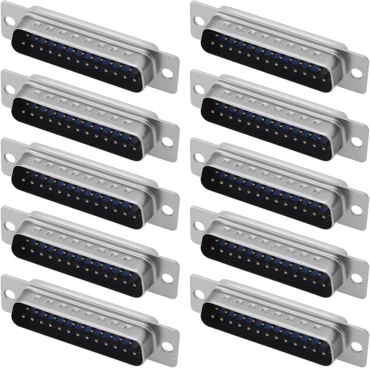 D-sub connector 25 pins - dubbele rij - soldeerverbinding - eenvoudig te installeren - ShopVlot