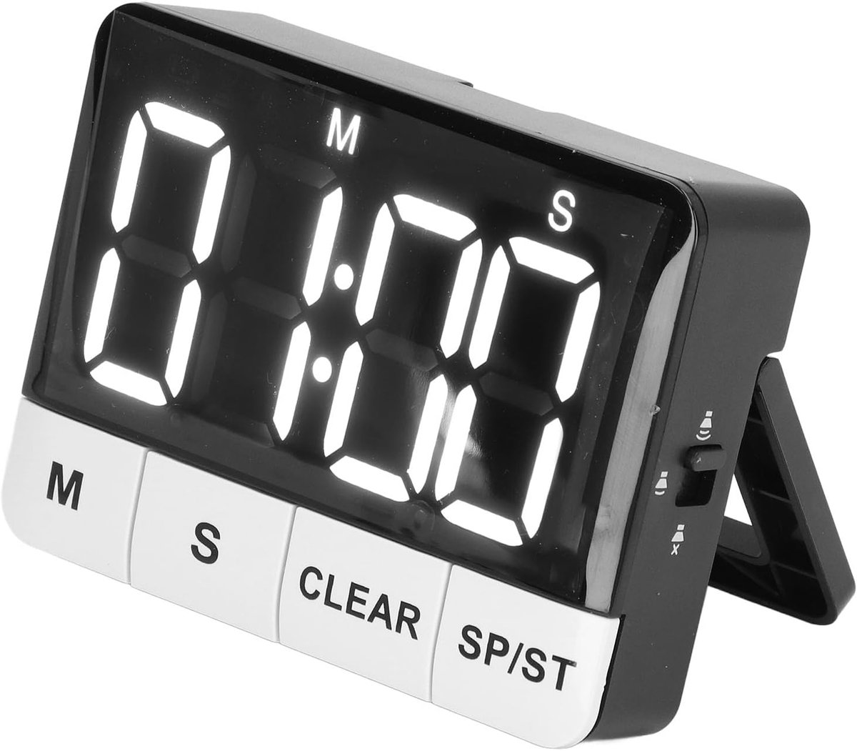 SnelShoppen - Digitale Keukentimer met LED Display - Countdown en Countup Timer met 4 Herinneringsmodi - Perfect voor Koken, Fitness en Bakken - Hoog