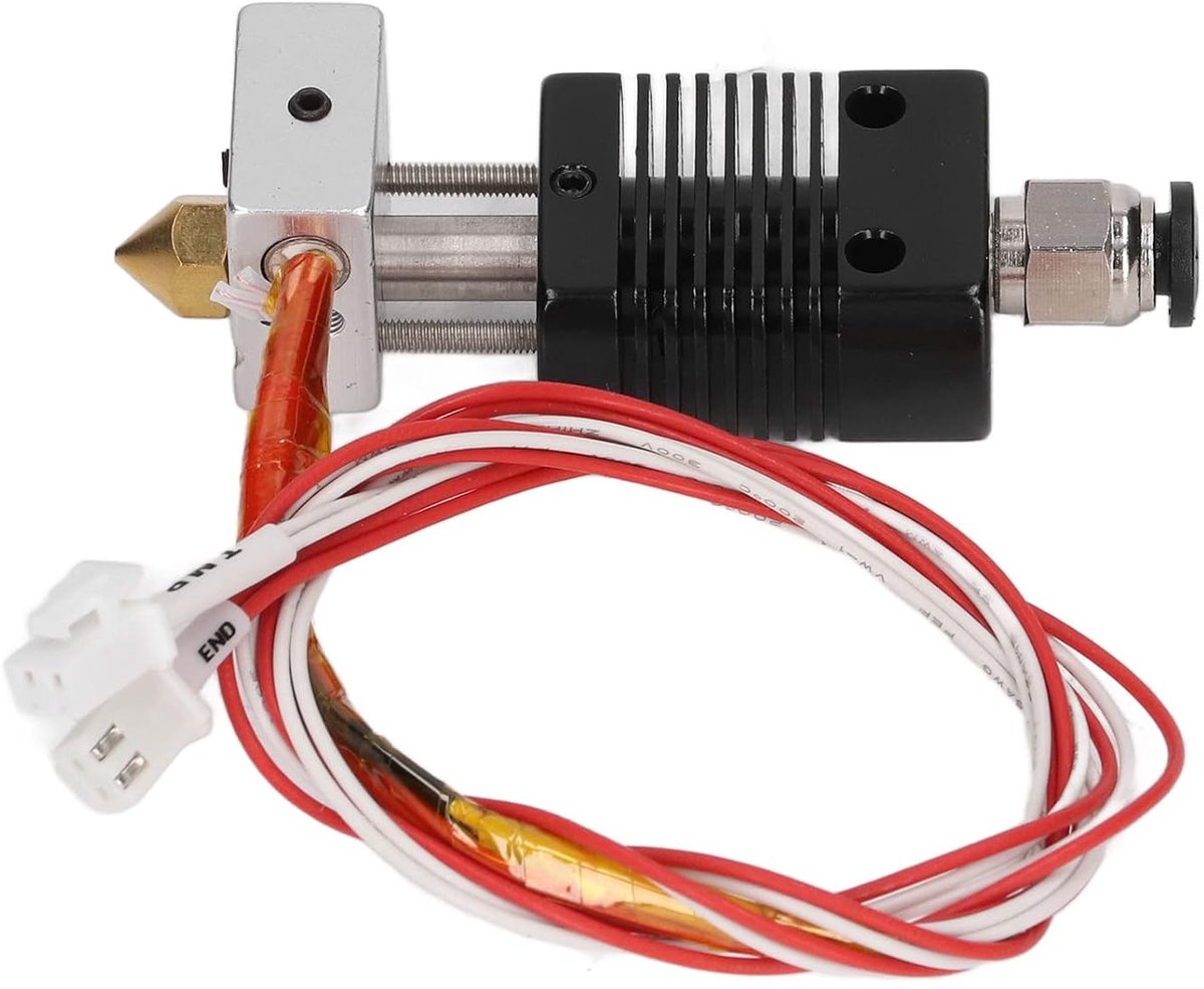 SnelShoppen - 24V 40W Verhitting Buis 0.4mm Mondstuk Aluminium Blok Set met Koellichaam, Eenvoudige Aansluiting voor 3D Printers