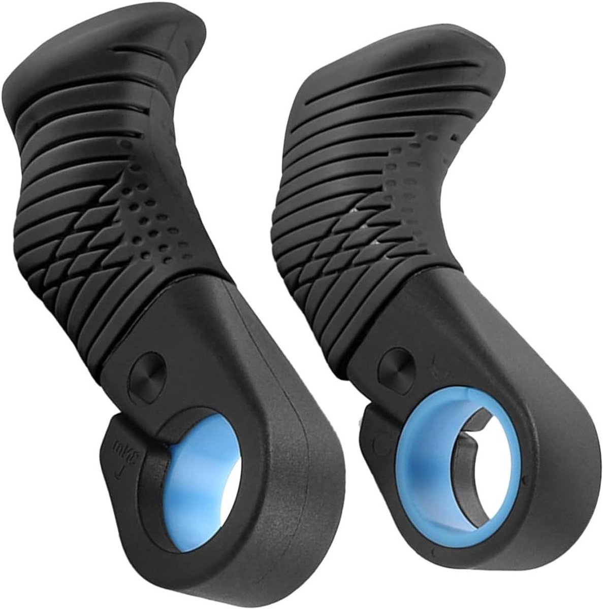 Stuurgrepen Fiets - Handvatten Mountainbike - Comfortabel Rijden - Antislip Gripcontrole - 22mm Diameter - Zwart