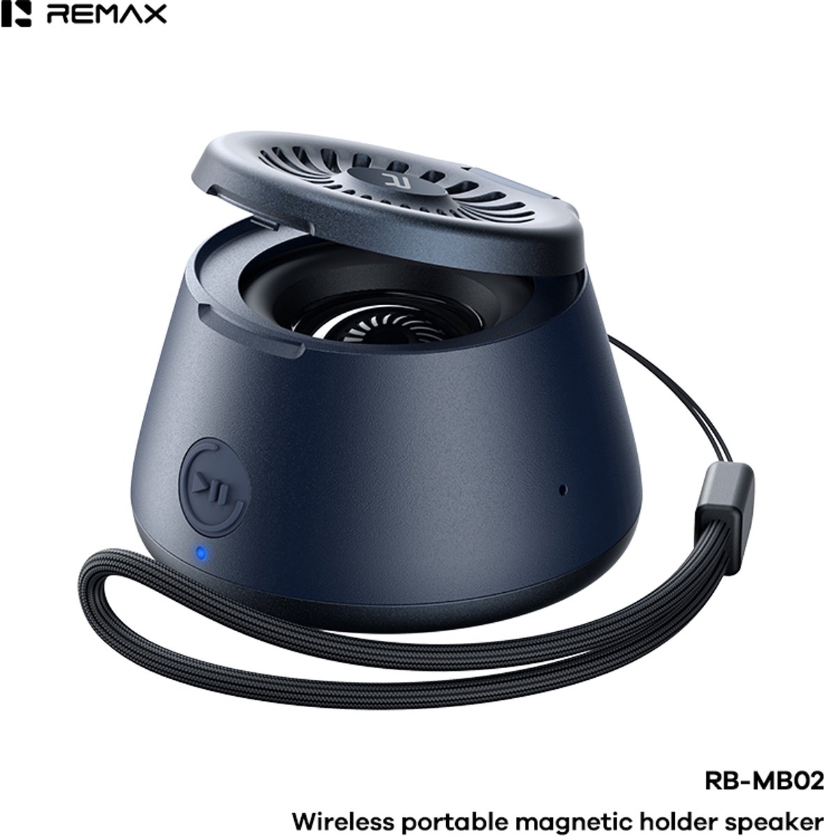 Remax RB-MB02 - Bluetooth speaker - 5W - Magnetisch met houder - Marineblauw