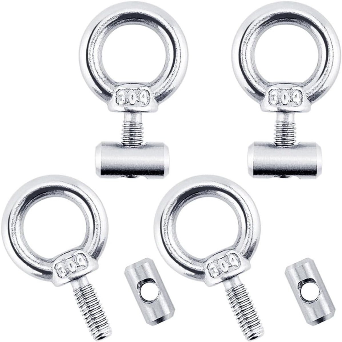 Robuuste Tent Haken voor Caravan en Motorhome - RVS, Geschikt voor 8mm tot 10mm Rails, Ideaal voor Camping en Buitenactiviteiten