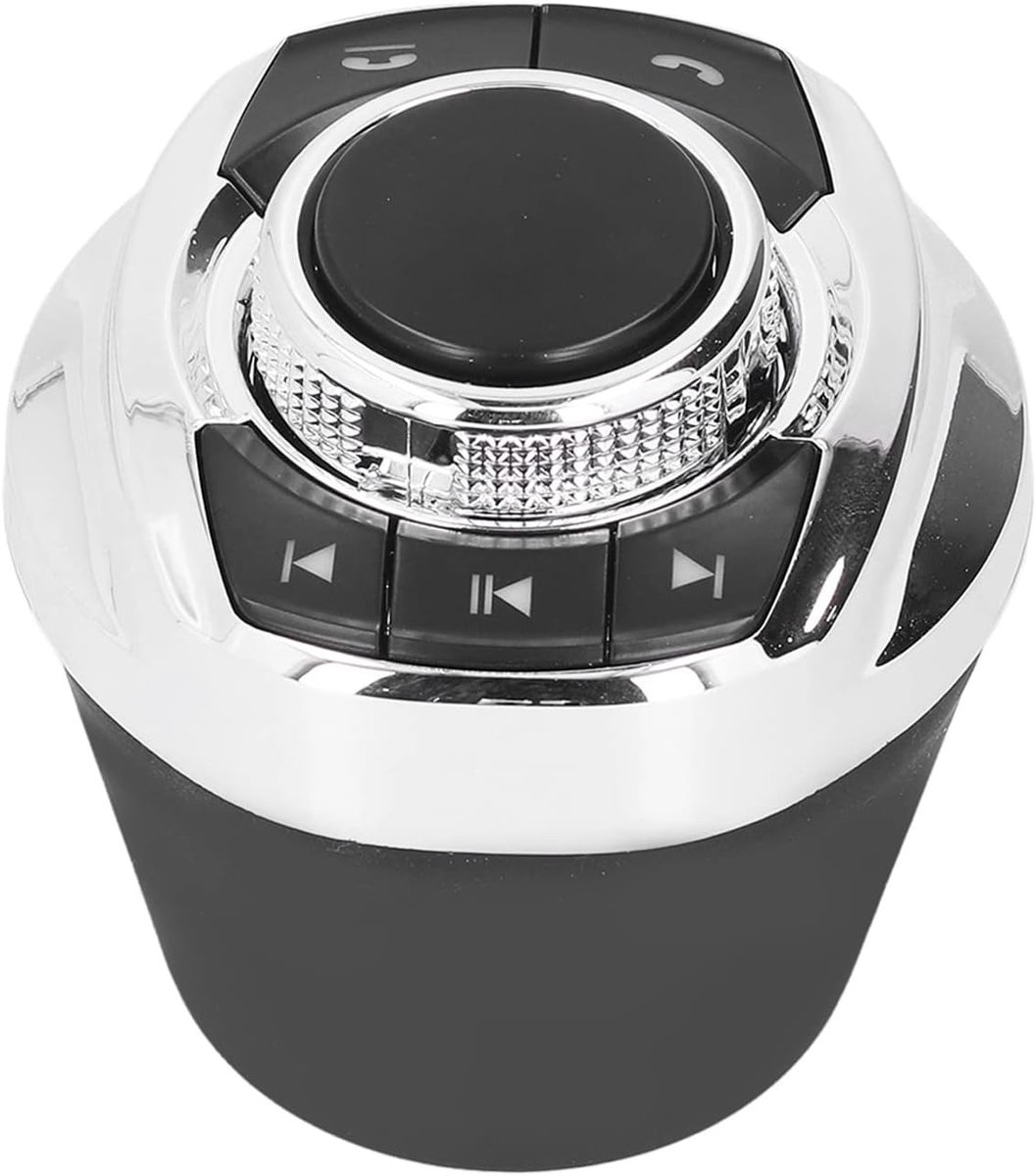 SnelShoppen - Stuurwiel Radio Controle Schakelknoppen Universeel Draadloos Stuurwiel Controller Knop Beker Vorm met Achtergrondverlichting voor Auto A