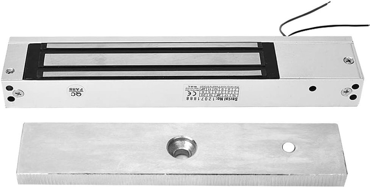 SnelShoppen - Elektrische Magnetische Waterdichte Deurslot 12V 280kg Houdkracht - Toegangscontrole voor Buiten - Duurzaam en Betrouwbaar