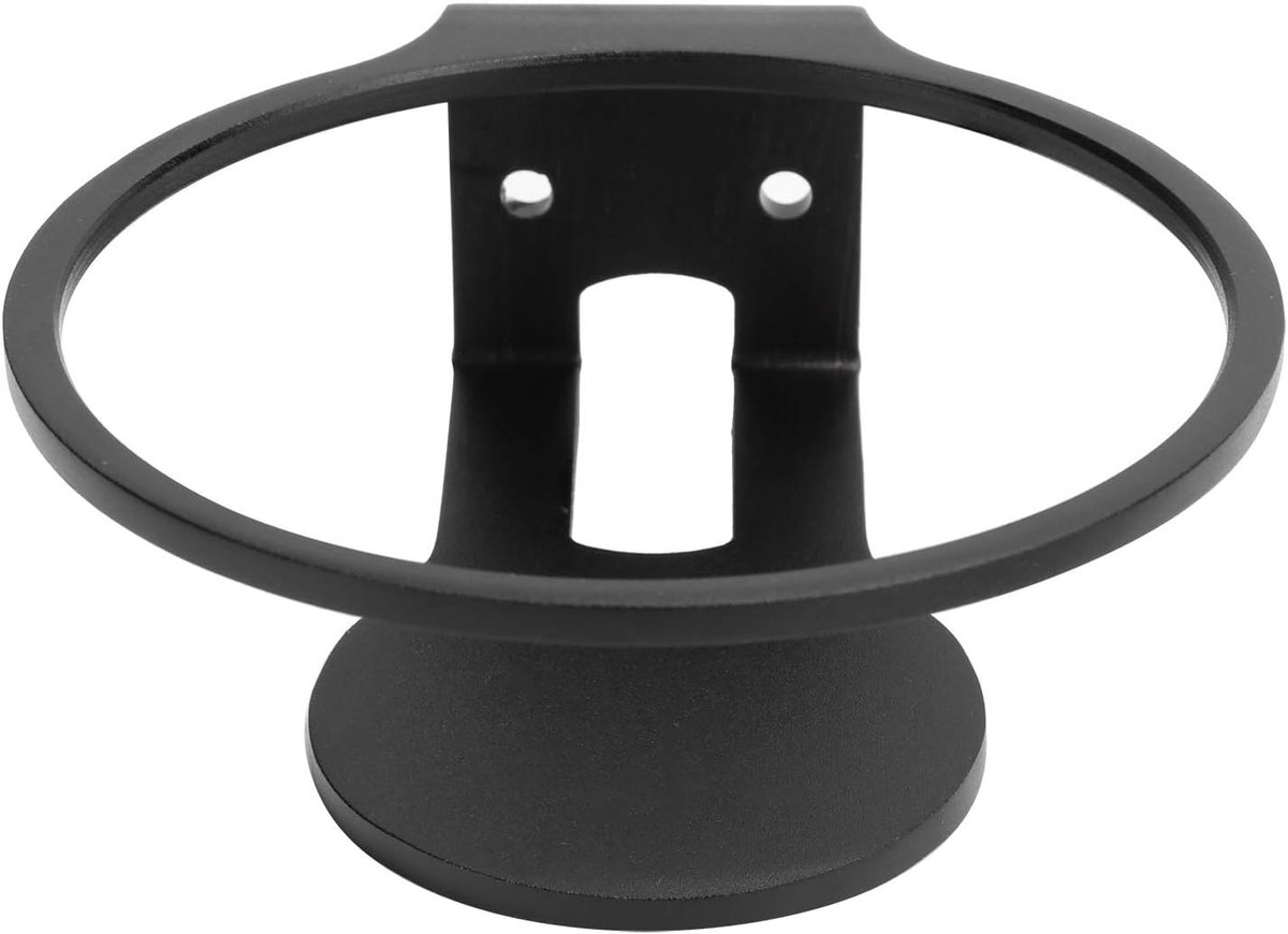 SnelShoppen - Mini Speaker Wandsteun Aluminium HomePod Mini Houder Zwart - Ruimtebesparend voor Keuken, Woonkamer, Badkamer - Duurzaam en Stijlvol