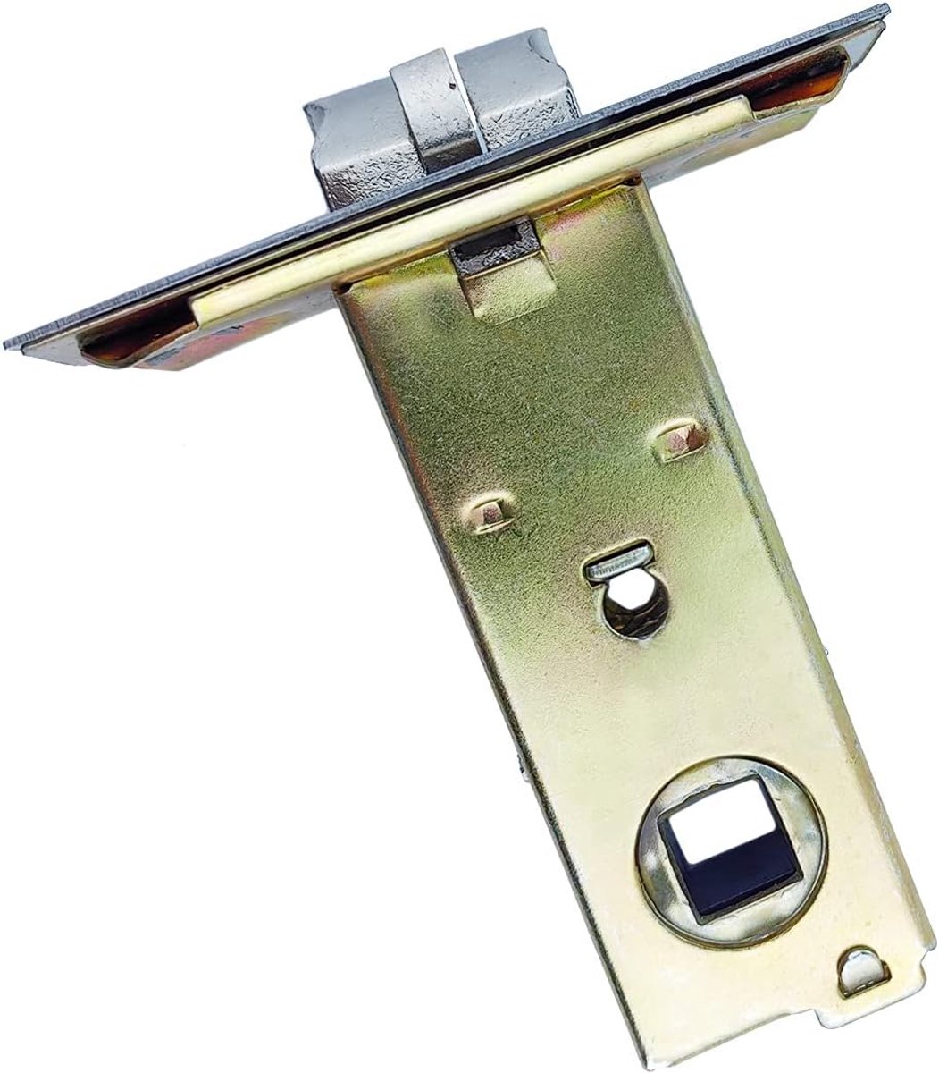SnelShoppen - 1 Stuk 55mm Tube Lock, Fork Mortice Lock, Geluidloze Deurspringvergrendeling met RVS Plaat voor Interne Deuren, Deurhendels